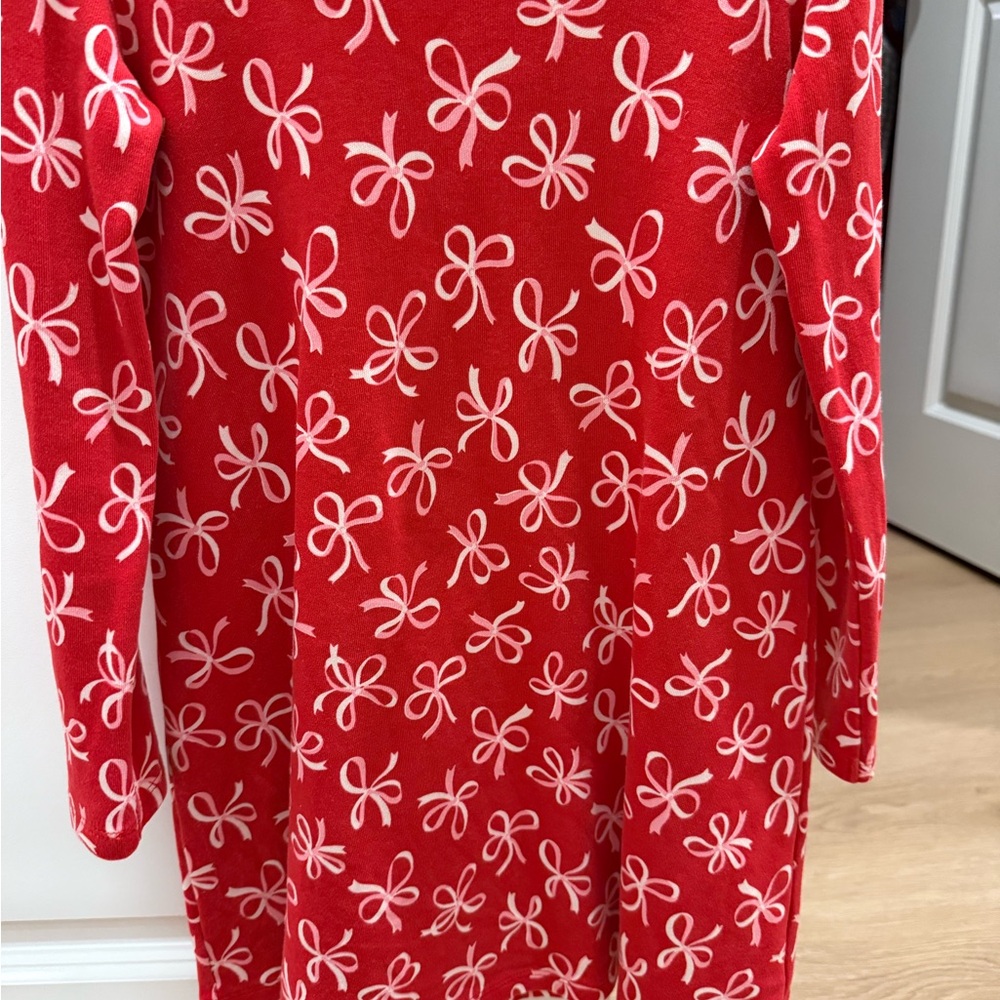 The Beaufort Bonnet Company Red, Pink and White Bow Dress